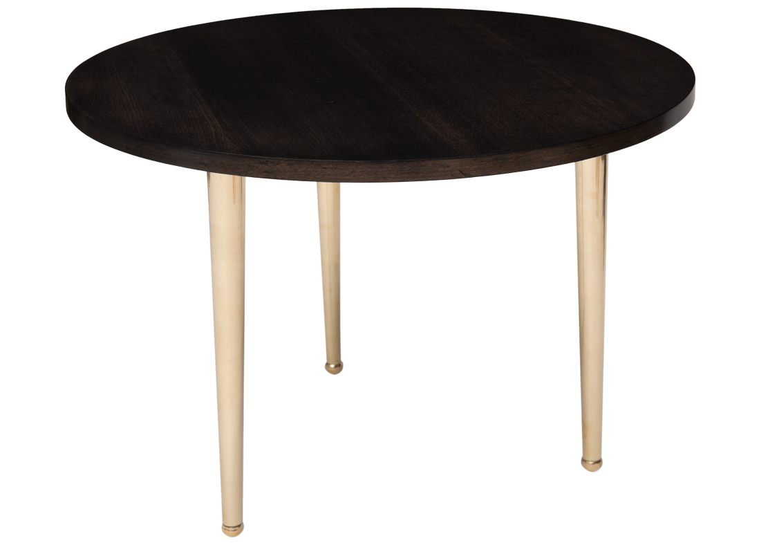 Pebble Table Round Weathered Black